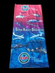 47x22 cm. Bandana-Boyunluk Modeli Unisex (Esnek Baskılı Kumaş)
