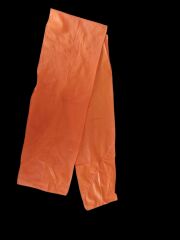 136x20 cm. Turuncu Renk İpek Kumaş  Vintage Pilot Fular (Orjinal Ürün)