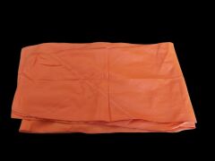 136x20 cm. Turuncu Renk İpek Kumaş  Vintage Pilot Fular (Orjinal Ürün)