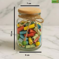 99 Adet Esmaül Hüsna (Cam Kavanoz İçinde 99 Adet Rulo Halinde)
