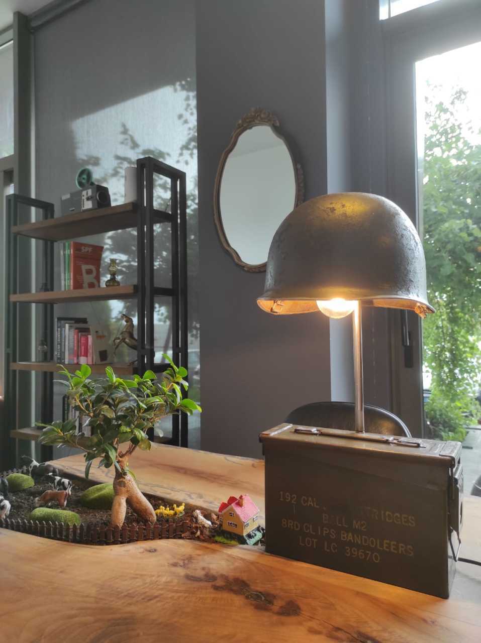 Mühimmat Kutusu-Miğfer Abajur