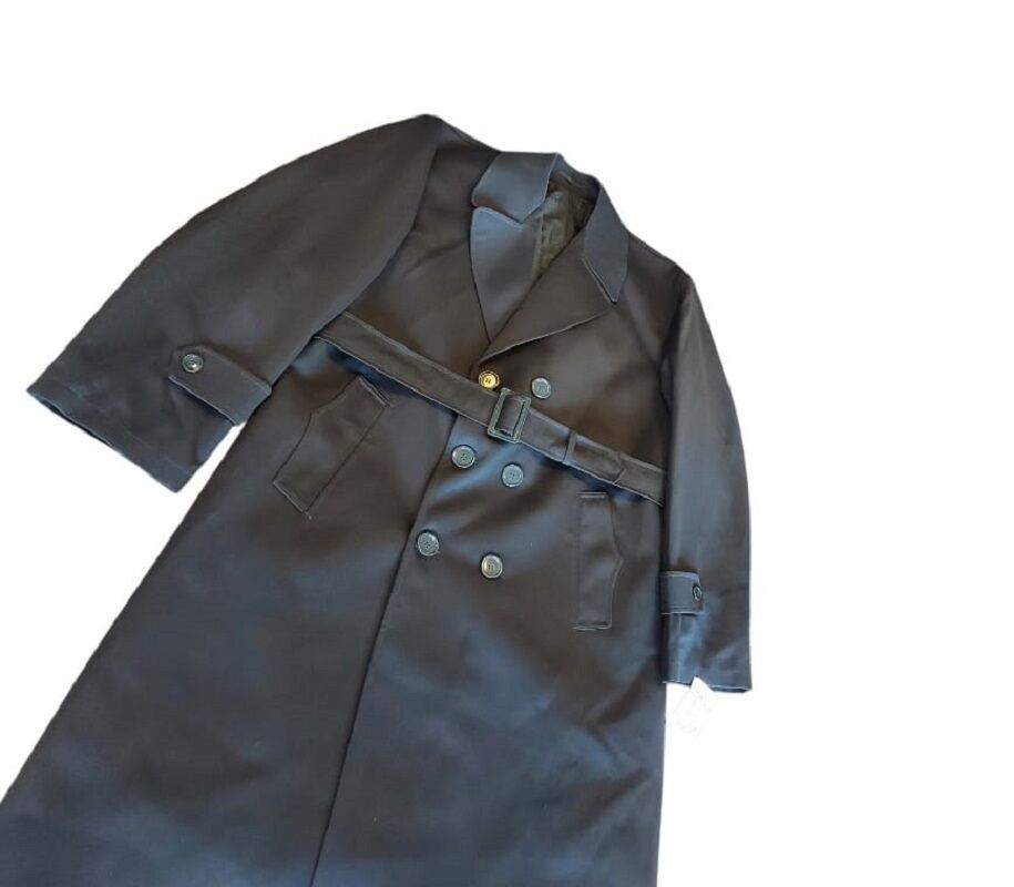 Haki Renk Pardesü (Trençkot) Apoletsiz-1 Unisex  (54-C/ L Beden) Sıfır Ürün