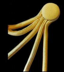 Harp Okulu Harici Ceket Kordonu Sarı Renk (Çift Metal Marpuçları İle Birlikte) Sıfır Ürün