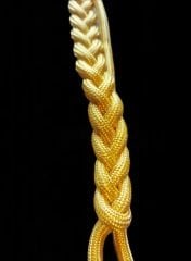Harp Okulu Harici Ceket Kordonu Sarı Renk (Çift Metal Marpuçları İle Birlikte) Sıfır Ürün