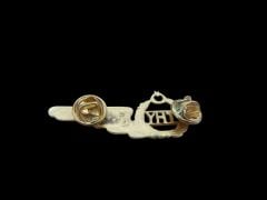 5x2 cm. 1980'ler THY Pirinç Pilot Brove