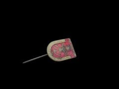 1.9x1.5 cm. Harp Akademileri Mineli Rozet