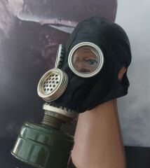 Rus GP-5M Siyah Renk Gaz Maskesi+40 mm. Gost Filitre (Sıfır Ürün)
