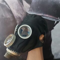 Rus GP-5M Siyah Renk Gaz Maskesi+40 mm. Gost Filitre (Sıfır Ürün)