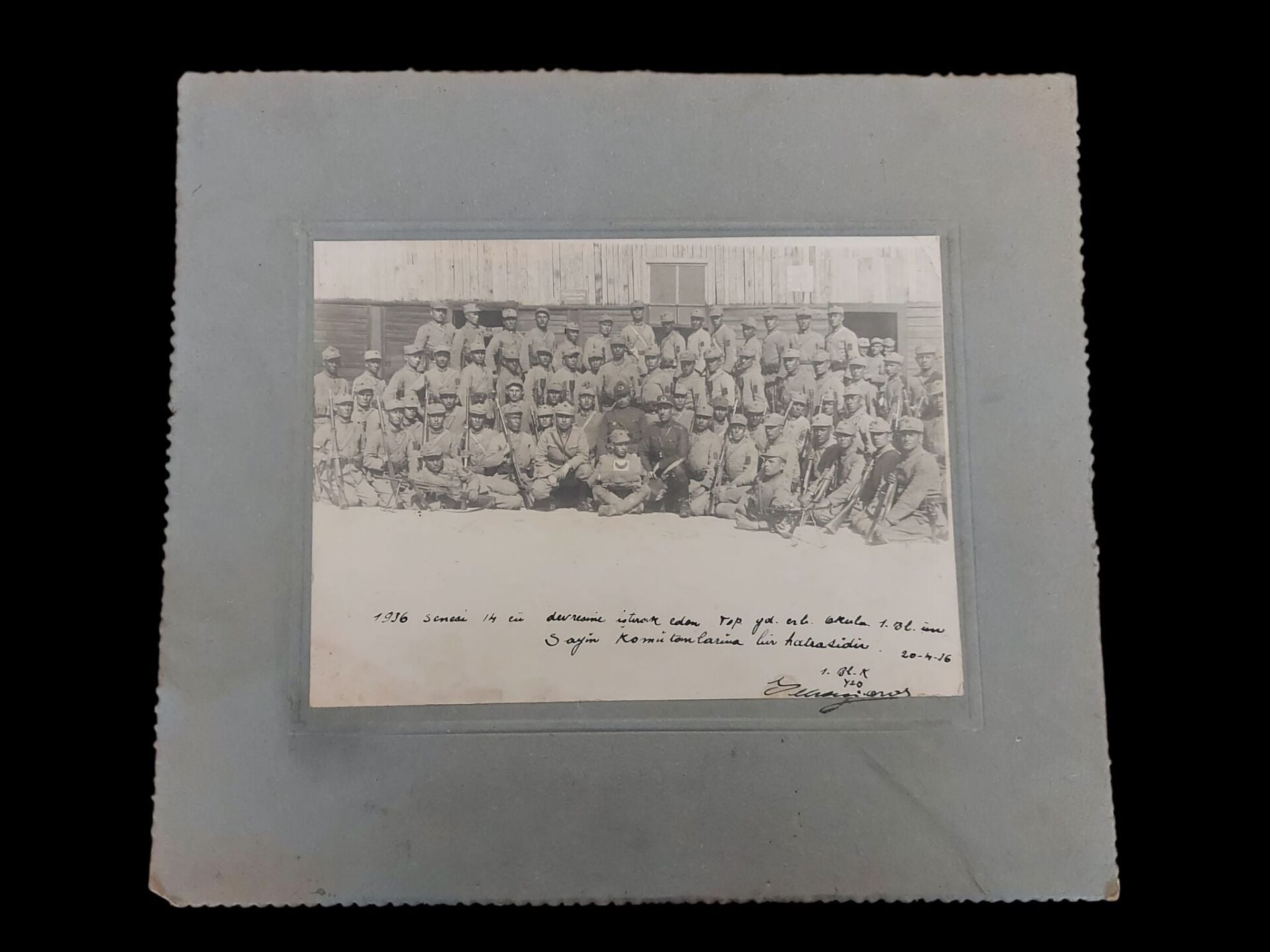 34x30 cm Paspartu İçinde Eski Dönem Fotoğraf