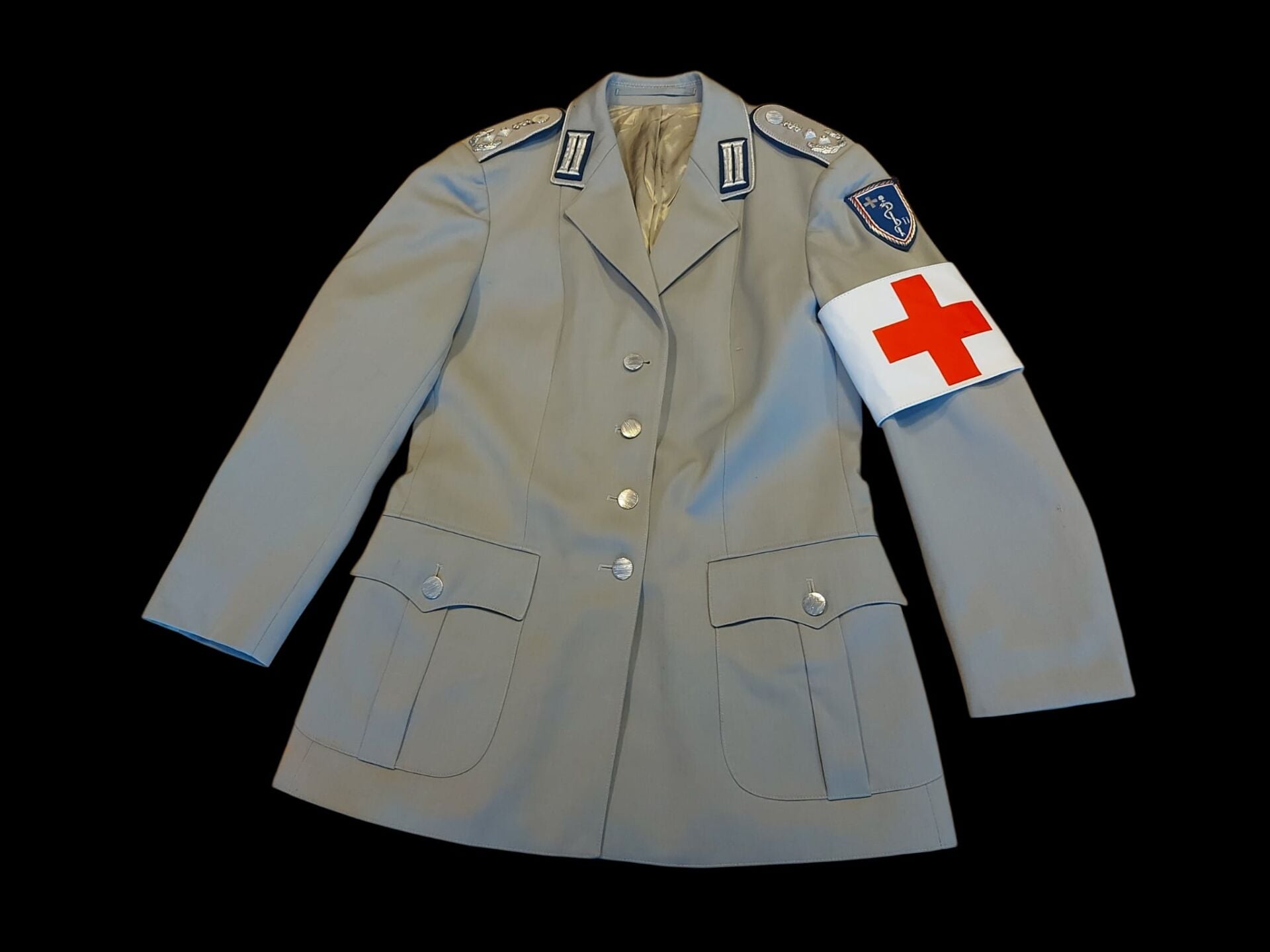 Batı Almanya Soğuk Savaş Dönemi 2.Kolordu Sıhhi Hiz Yzb. Ceket (40-M Beden)+Kolluk