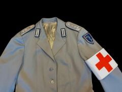 Batı Almanya Soğuk Savaş Dönemi 2.Kolordu Sıhhi Hiz Yzb. Ceket (40-M Beden)+Kolluk