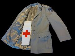 Batı Almanya Soğuk Savaş Dönemi 2.Kolordu Sıhhi Hiz Yzb. Ceket (40-M Beden)+Kolluk