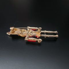 6,5x2,5 cm. UK Nutcracker Broş