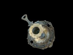 17x10.5x6 cm. Pirinç Malzeme Dönem Şinanay Mumluk