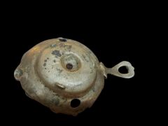 17x10.5x6 cm. Pirinç Malzeme Dönem Şinanay Mumluk