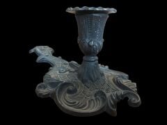 19x11.5x8 cm. Zin Madenden Dönem Şinanay Mumluk