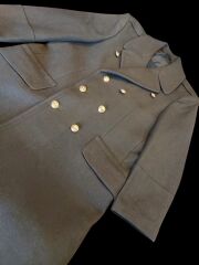 Türk Ordusu Yün Kaput Sb.(Apoletli) (48-B-D/M-L Beden) Sıfır Ürün (Bel ve Yırtmaç Düğmeli Model)