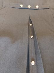 Türk Ordusu Yün Kaput Sb.(Apoletli) (48-B-D/M-L Beden) Sıfır Ürün (Bel ve Yırtmaç Düğmeli Model)