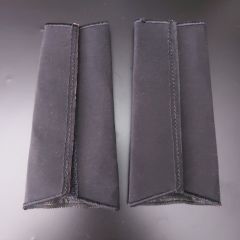 12,5x6 cm. Siyah Kumaş Üzerinde Sırma Apolet (Çift)