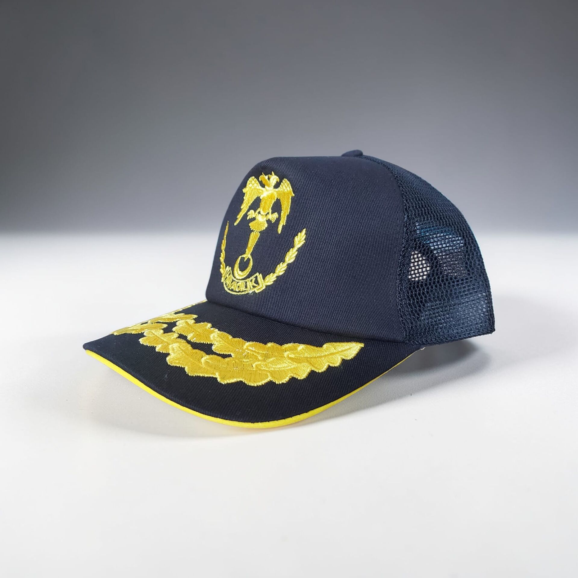 Lacivert Renk Jnd. Havacılık Nakış Fileli Şapka (Ayarlanabilir) Sıfır Ürün