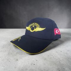 Lacivert Renk Jnd. Havacılık Nakış Şapka  (Ayarlanabilir) Sıfır Ürün