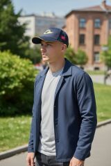 Lacivert Renk Jnd. Havacılık Nakış Şapka  (Ayarlanabilir) Sıfır Ürün