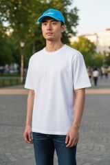 Mavi Renk Gökbey Helikopter Nakış Şapka (Ayarlanabilir) Sıfır Ürün