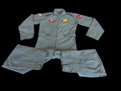 Haki Renk Uçuş Kombinezonu (Tulumu) Unisex  Model-1 (48-4/ M Beden) Orjinal Ürün