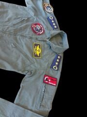 Haki Renk Uçuş Kombinezonu (Tulumu) Unisex  Model-1 (48-4/ M Beden) Orjinal Ürün