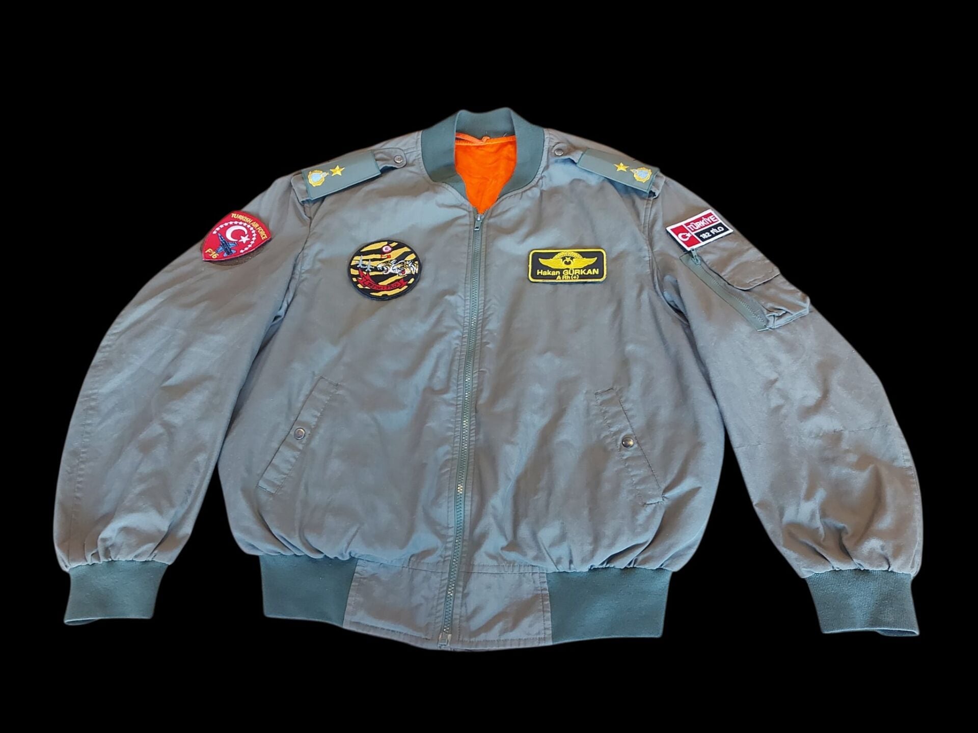 Haki Renk Uçuş Mont Model-1 (L-XL Beden) Orjinal Ürün