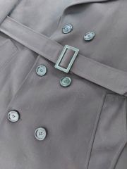 Haki Renk Harici Pardesü Unisex (Trençkot) (45C- S Beden) Sıfır Ürün