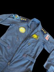 Lacivert Renk Uçuş Kombinezonu (Tulumu) Unisex Model-2  (50-4/ M-L Beden) Orjinal Ürün