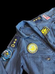 Lacivert Renk Uçuş Kombinezonu (Tulumu) Unisex Model-2  (50-4/ M-L Beden) Orjinal Ürün