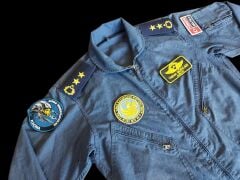 Lacivert Renk Uçuş Kombinezonu (Tulumu) Unisex Model-2  (50-4/ M-L Beden) Orjinal Ürün