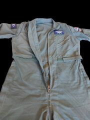 Haki Renk Uçuş Kombinezonu (Tulumu) Unisex Model-3 (M-L Beden) Orjinal Ürün