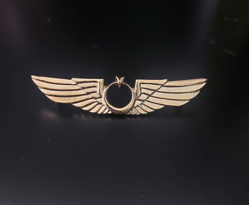 7x2 cm. Gold Metal Askeri Brove Model-5
