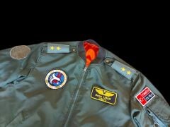 Haki Renk Uçuş Mont Unisex Model-2  (48-3/ M Beden) Orjinal Ürün