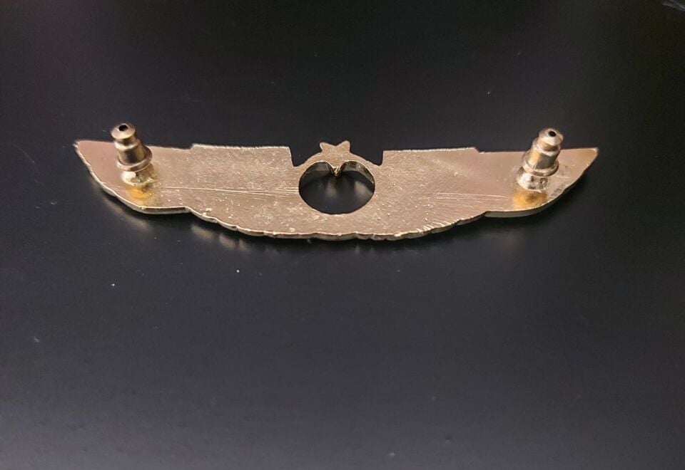 7x2 cm. Gold Metal Askeri Brove Model-5