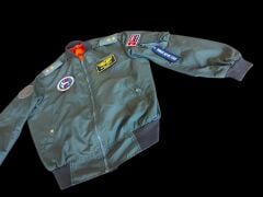 Haki Renk Uçuş Mont Unisex Model-2  (48-3/ M Beden) Orjinal Ürün