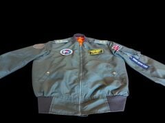 Haki Renk Uçuş Mont Unisex Model-2  (48-3/ M Beden) Orjinal Ürün