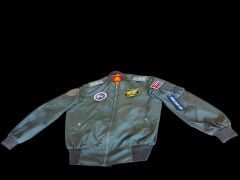 Haki Renk Uçuş Mont Unisex Model-2  (48-3/ M Beden) Orjinal Ürün