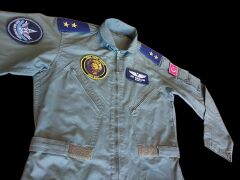 Haki Renk Uçuş Kombinezonu (Tulumu) Unisex Model-4 (M Beden) Orjinal Ürün