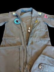 Haki Renk Uçuş Kombinezonu (Tulumu) Unisex Model-5 (52-3/ L Beden) Orjinal Ürün