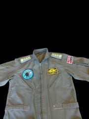 Haki Renk Uçuş Kombinezonu (Tulumu) Unisex Model-5 (52-3/ L Beden) Orjinal Ürün