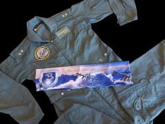 Haki Renk Uçuş Kombinezonu (Tulumu)+Fular Unisex Model-6 (M Beden) Orjinal Ürün