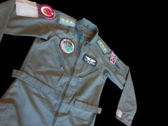 Haki Renk Uçuş Kombinezonu (Tulumu) Unisex Model-7 ( M-L Beden) Orjinal Ürün