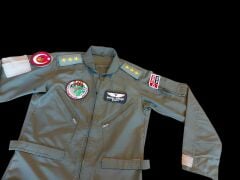 Haki Renk Uçuş Kombinezonu (Tulumu) Unisex Model-7 ( M-L Beden) Orjinal Ürün