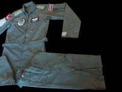 Haki Renk Uçuş Kombinezonu (Tulumu) Unisex Model-7 ( M-L Beden) Orjinal Ürün