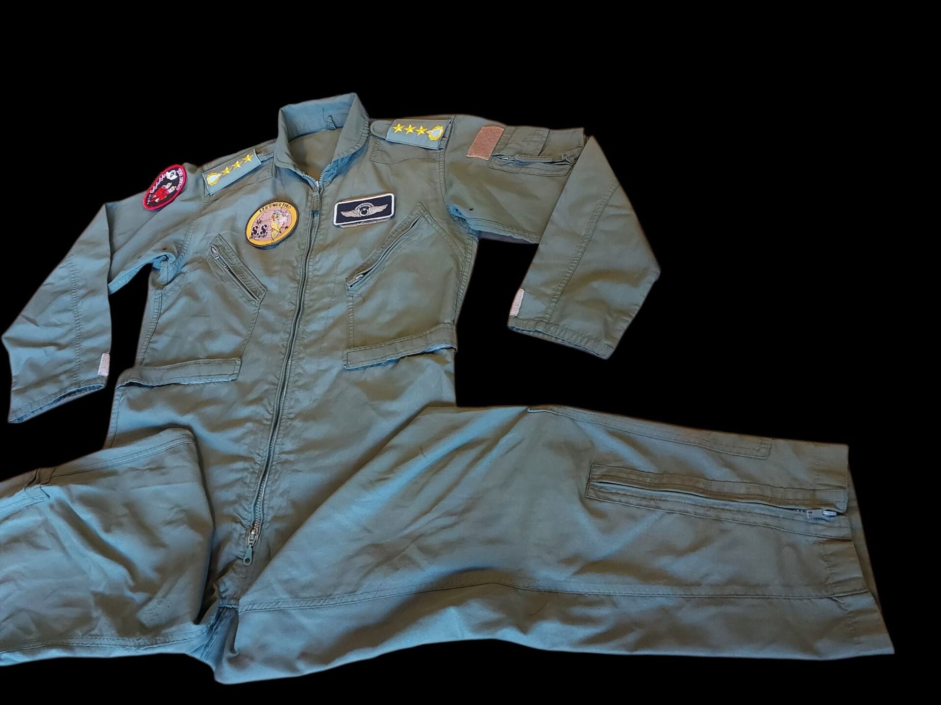 Haki Renk Uçuş Kombinezonu (Tulumu) Unisex Model- 8 (52-3/ L Beden) Orjinal Ürün