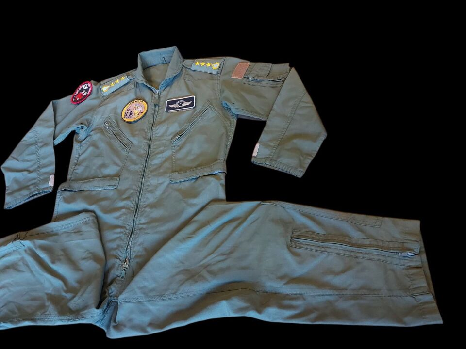 Haki Renk Uçuş Kombinezonu (Tulumu) Unisex Model- 8 (52-3/ L Beden) Orjinal Ürün